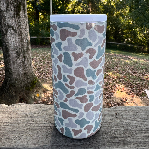 Camo Slim Can Cooler
