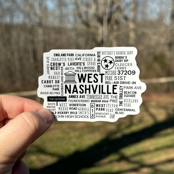 West Nashville Sticker