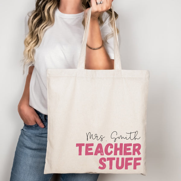 Custom Teacher Tote Bag