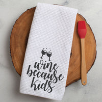 Wine/Kids Kitchen Tea Towel