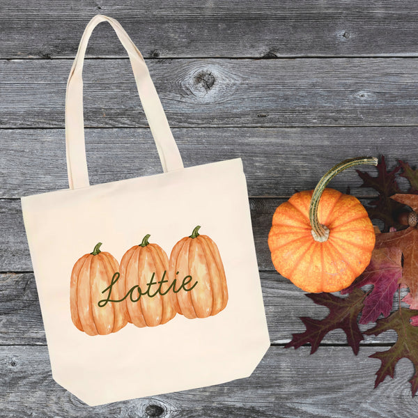 Personalized Pumpkin Trick or Treat Bag
