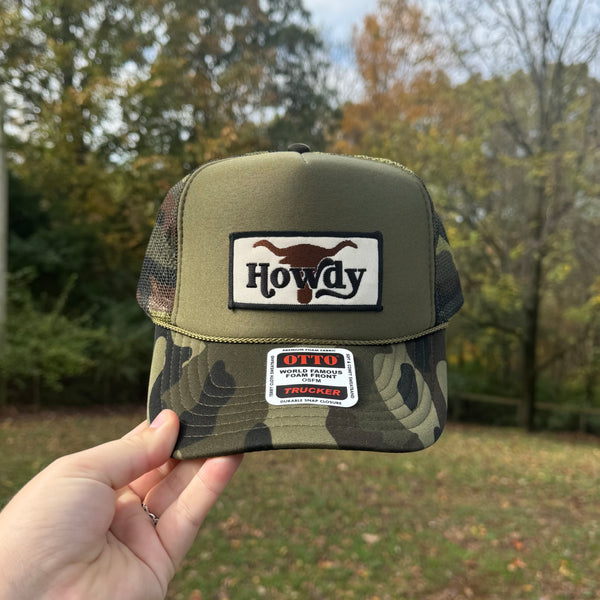 Howdy with Horns Trucker Hat