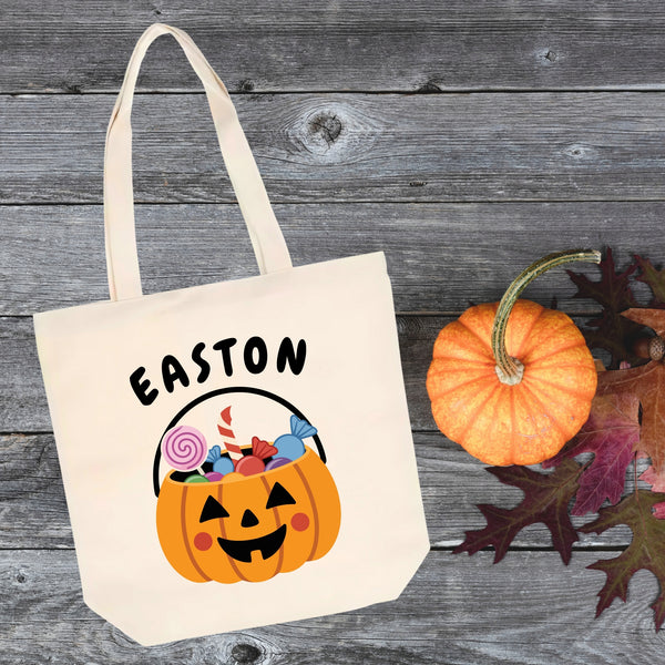 Personalized Trick or Treat Bag￼