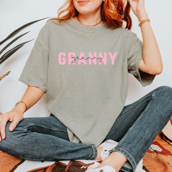 Custom Grandmother Double Name Tee