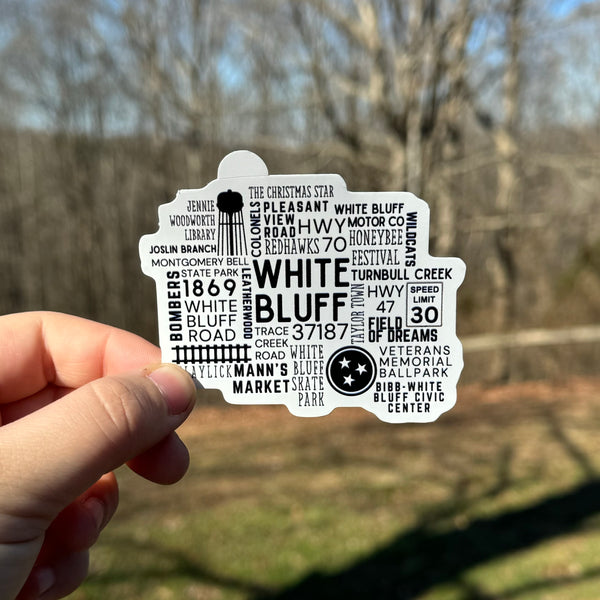 White Bluff Sticker
