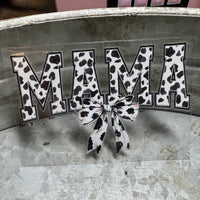 Cow Print Mama Sticker Decal