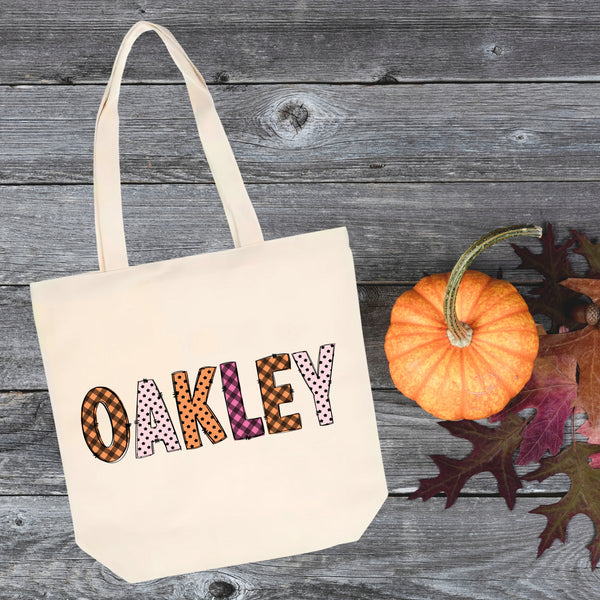 Personalized Doodle Trick or Treat Bag