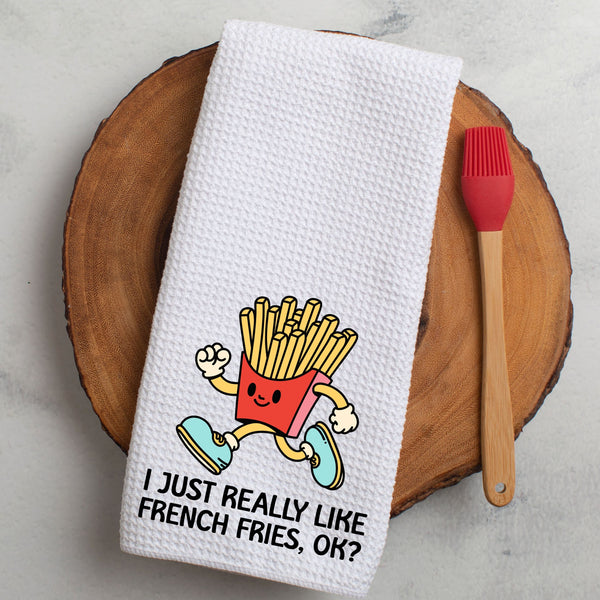 French Fries Kitchen Tea Towel