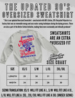 90s Inspired Oversized Vols Sweatshirt