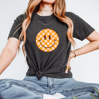 Checkered Smiley Face Tee