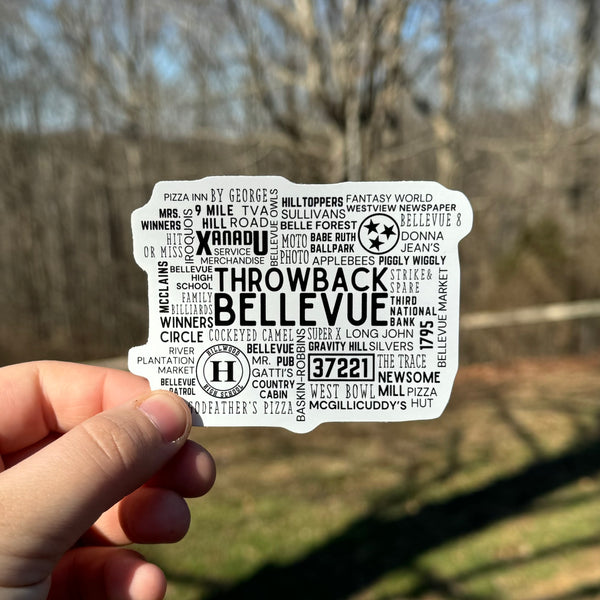 Throwback Bellevue Sticker