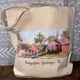 Kingston Springs Main Street Painting Tote Bag