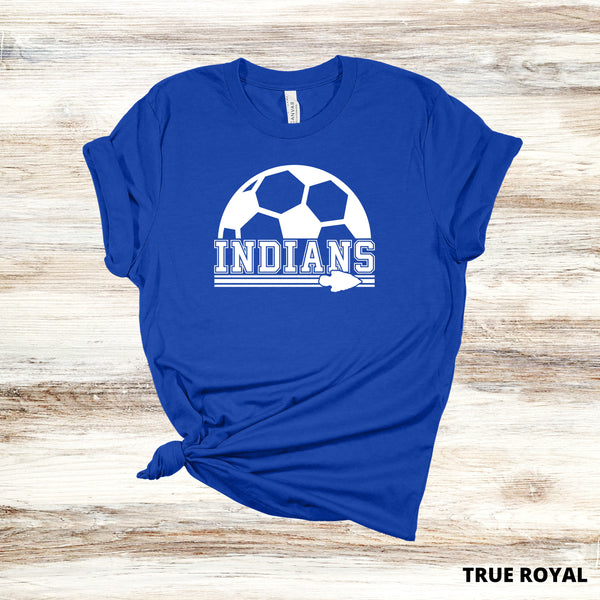 Indians Soccer Tee (Bella Canvas)
