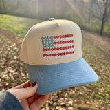 Floral Flag Hat