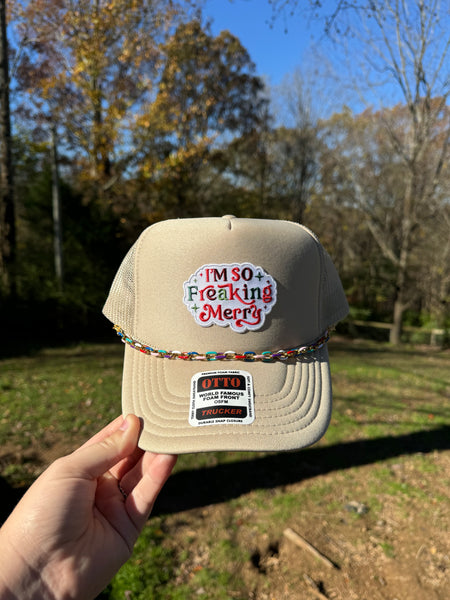 I’m So Freaking Merry Trucker Hat