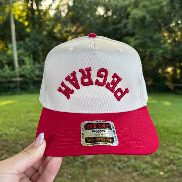 Pegram Hat (red & blue)