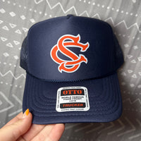 Orange/Navy SC Trucker Hat