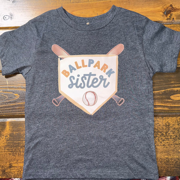 Youth Ballpark Sister (baseball) Tee