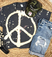 Peace Sign Cut Tee
